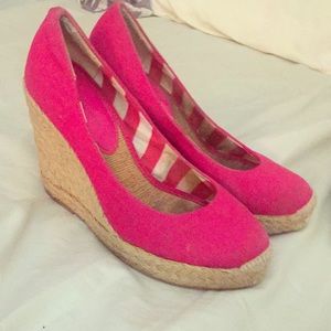 BCBG Pink Wedges